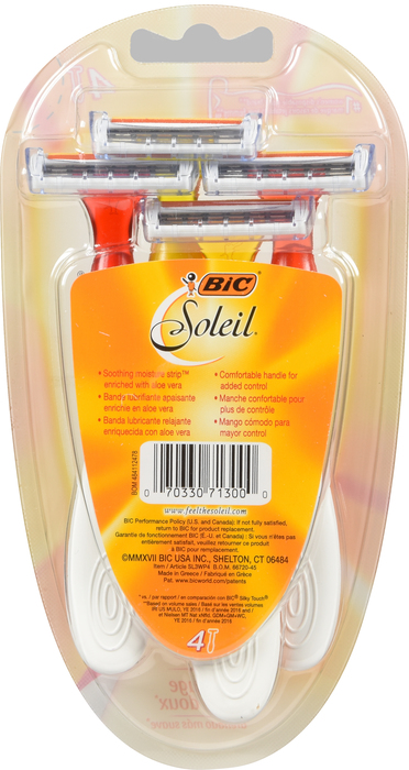 BIC SOLEIL RAZOR SENSITIVE SKIN 4CT