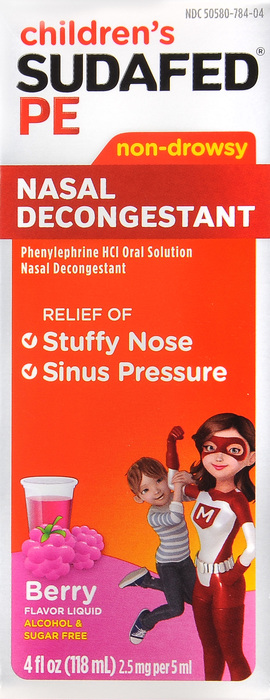 SUDAFED PE NASAL DECONGESTANT LIQUID 4OZ