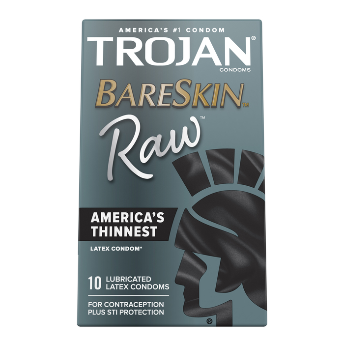 Trojan Bareskin Raw Latex Condom 10ct