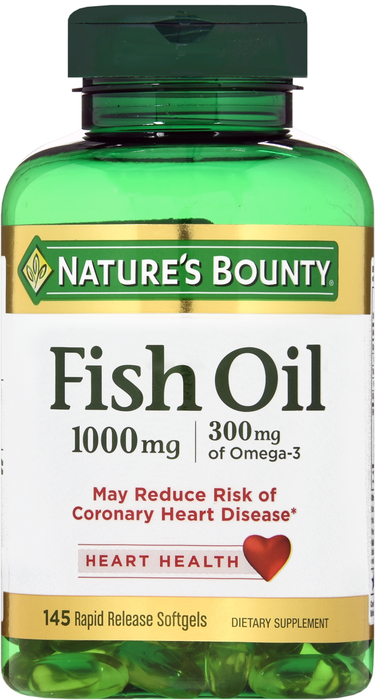 FISH OIL 1000MG OMEG3 SGC 145CT NAT BNTY