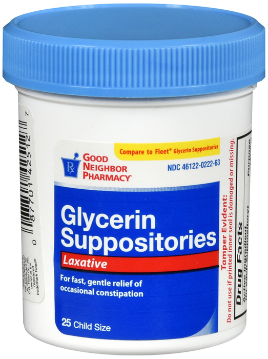 Good Neighbor Pharmacy Children's Glycerin Suppositories 25ct