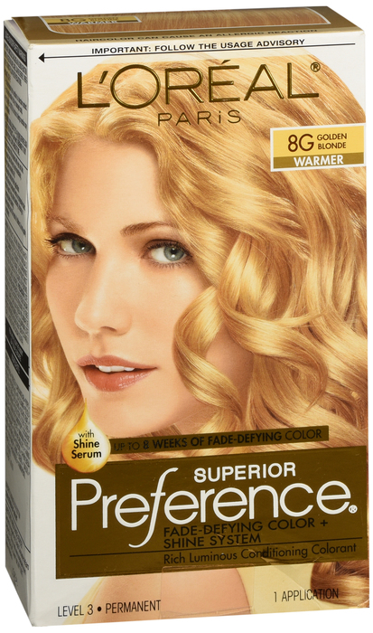 L'Oreal Paris Superior Preference Golden Blonde Permanent Hair Color 1ct