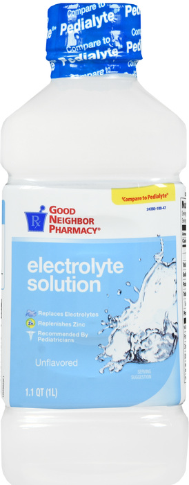 Good Neighbor Pharmacy Pediatric Electrolyte Unflavored, Liquid 33.8oz