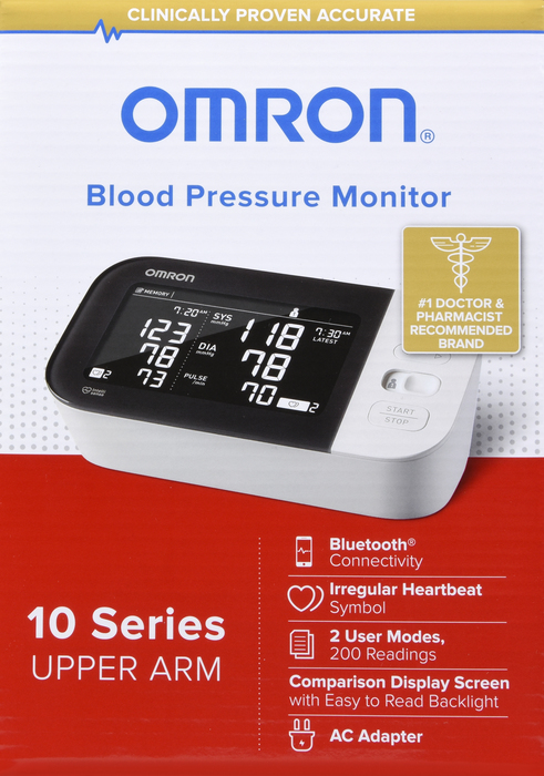 Omron 10 Series Wireless Upper Arm Blood Pressure Monitor 1ct