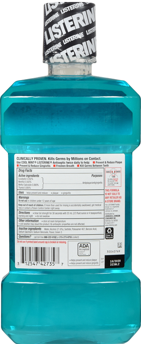 Listerine Cool Mint Antiseptic Mouthwash 33.8oz