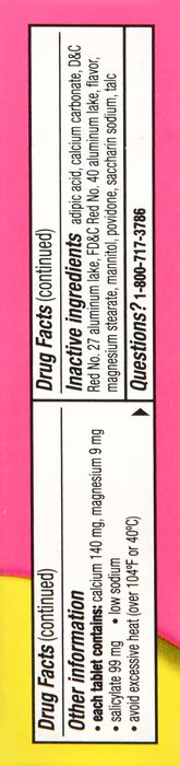 Pepto Bismol 5 Symptom Stomach Relief Cherry Chewable Tablets 30ct