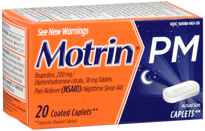 Motrin PM Ibuprofen Coated Caplets 20ct