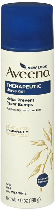 Aveeno Unscented Therapeutic Shave Gel 7oz