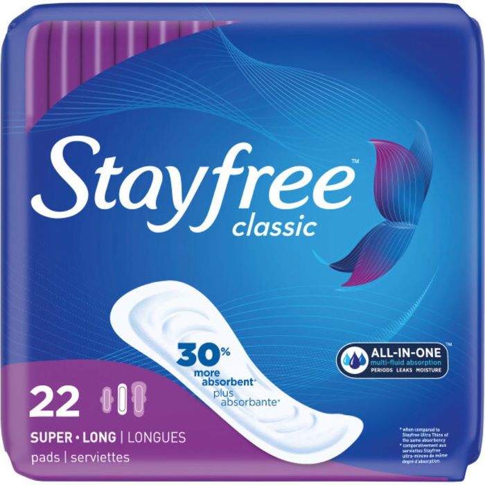 STAYFREE MAXI CLASSIC SUPER PAD 4X22CT