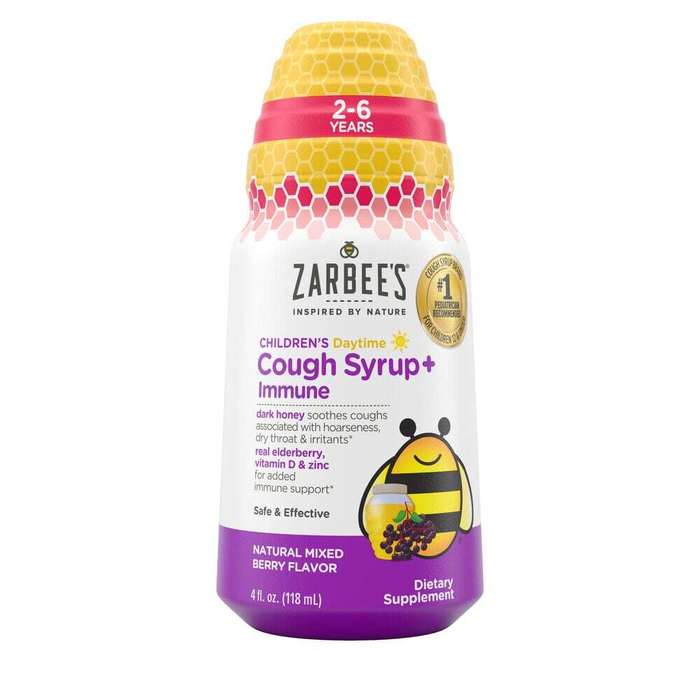 Zarbee's Children's Cough+Immune Day Syrup 4oz