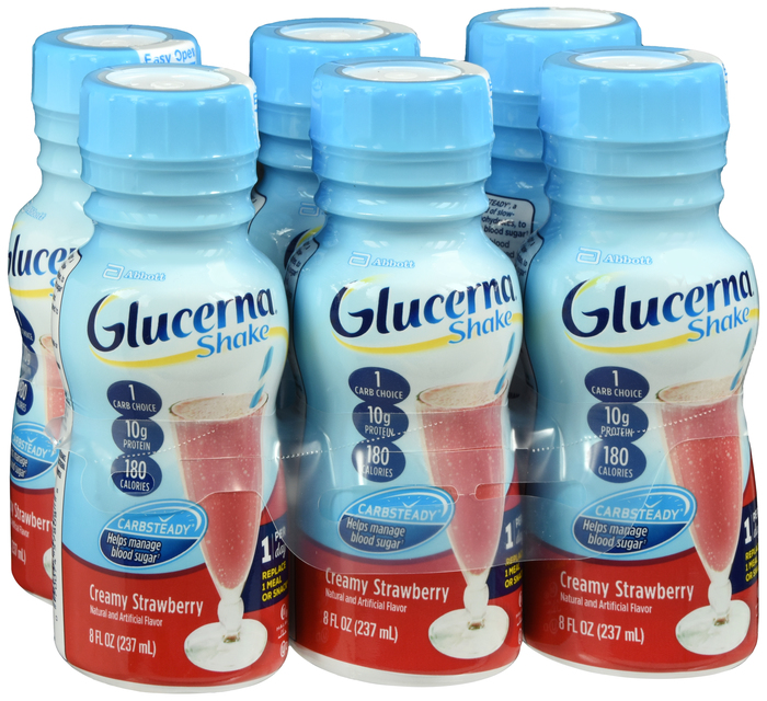 GLUCERNA SHAKE LIQ STRAWBERRY 6X8OZ