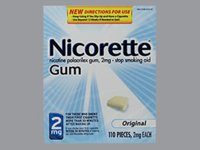 Nicorette Stop Smoking Aid 2mg Original Nicotine Gum 110ct