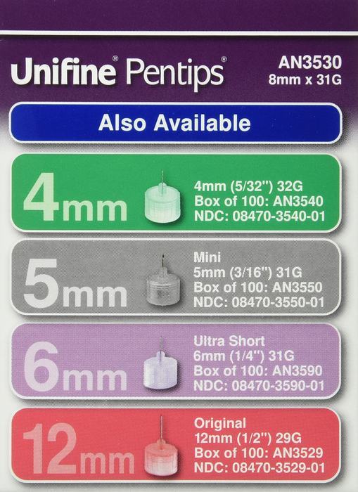 Unifine Pentips 8mmx31g 100ct