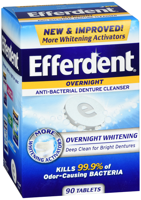 EFFERDENT PM TABLET 90CT