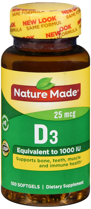 Nature Made Vitamin D-3 100ct