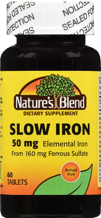 IRON SLOW RELEASE TAB 60CT NAT BLEND