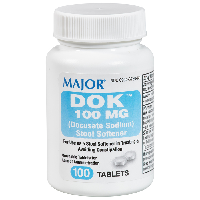 DOCUSATE SODIUM 100 MG TAB 100