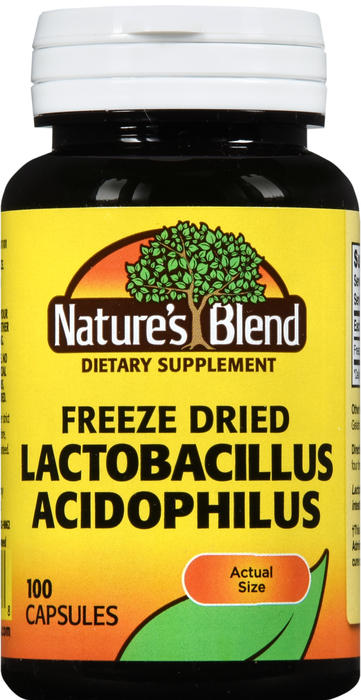 ACIDOPHILUS FREEZE DRY CAPSULE 100CT NATURE'S BLEND