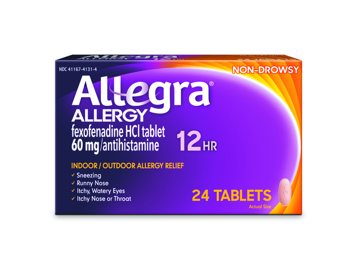 Allegra Adult Allergy Relief 60mg 12HR Tablets 24ct