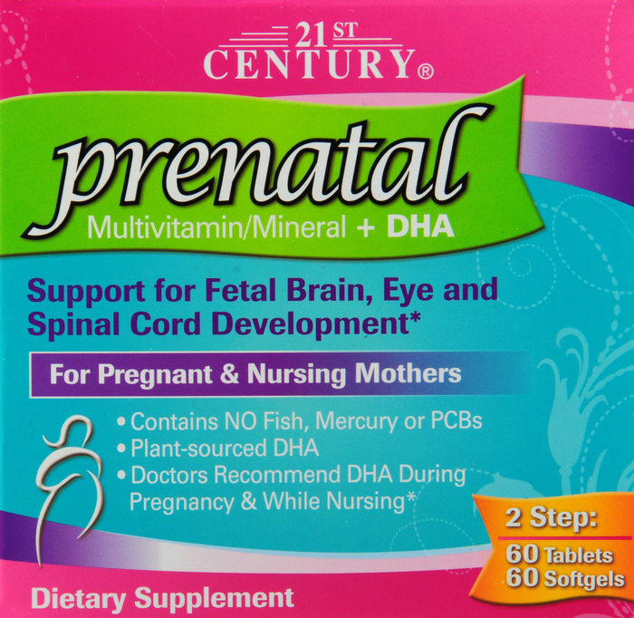 21st Century Prenatal Multivitamin + DHA Tablets 120ct