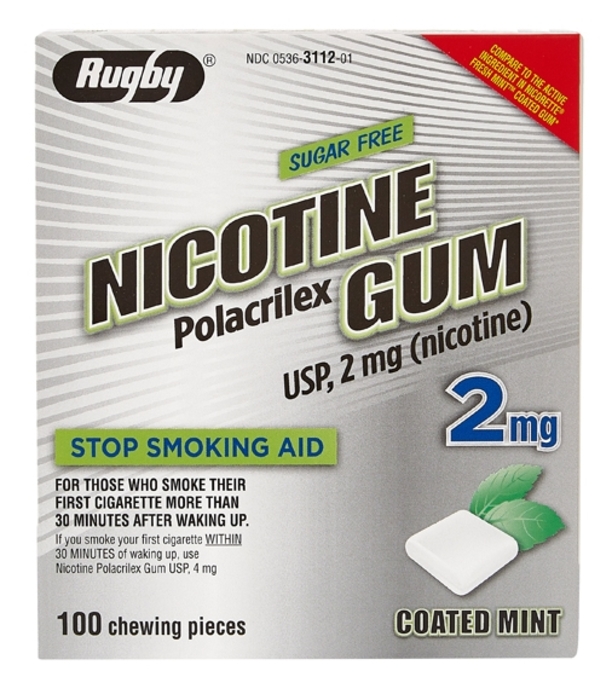 NICOTINE GUM 2MG CM 100CT WATSON