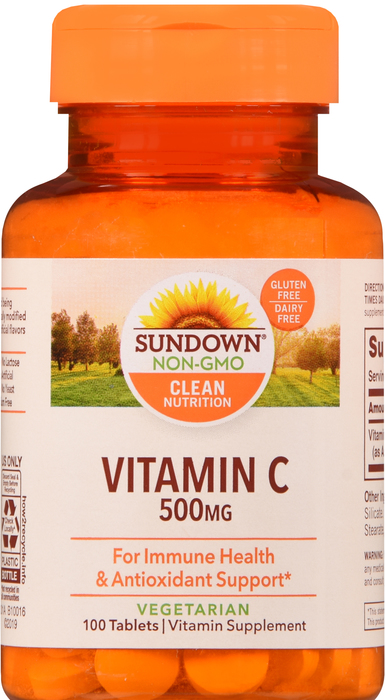 SUNDOWN NATURALS VITAMIN C 500MG TABLET 100CT