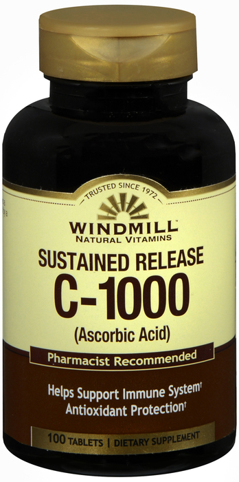 Windmill Vitamin C 1000mg Sustained Release Tablets 100ct