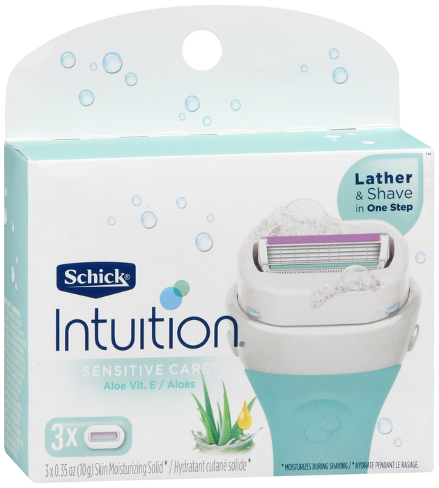 SCHICK INTUITION NATURALS REFIL SENS 3CT