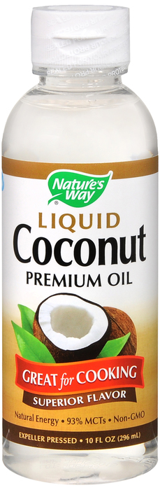 COCONUT OIL LIQ 10OZ NATURES WAY