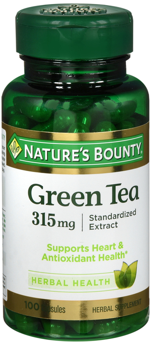 GREEN TEA EXT 315MG CAP 100CT NAT BOUNTY