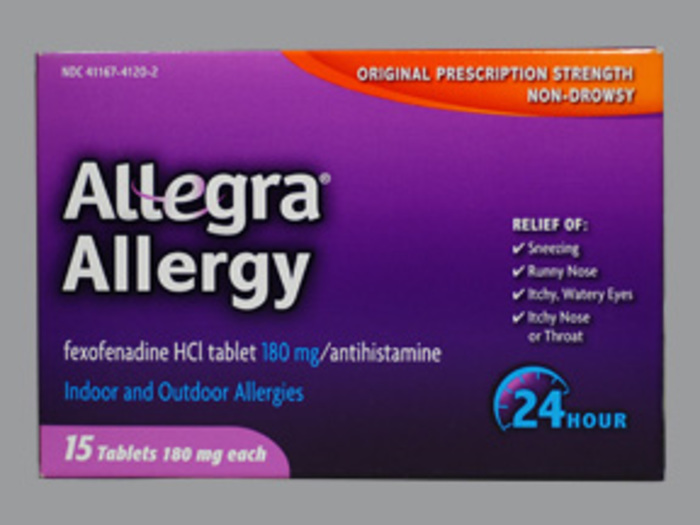 Allegra OTC 24HR 180mg Tablet 15ct