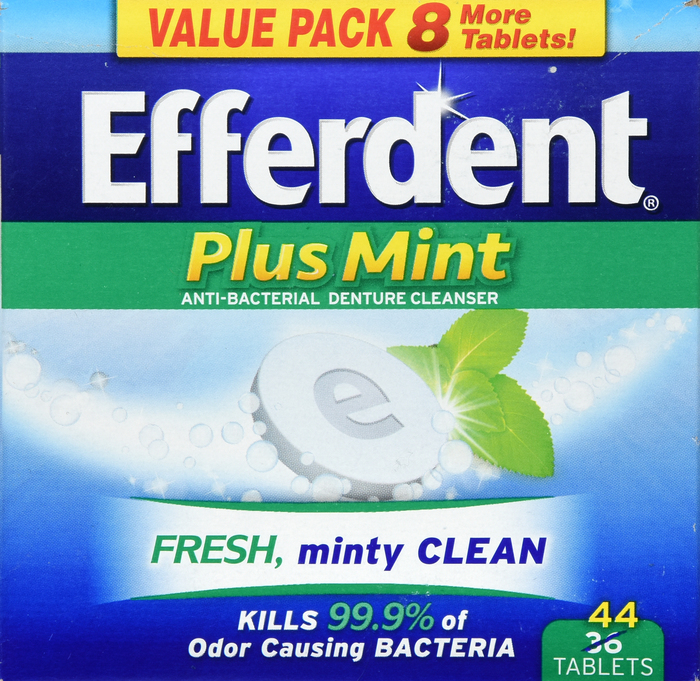 Efferdent Plus Mint Tablets 44ct