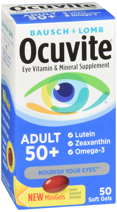 Bausch + Lomb PreserVision Ocuvite Adult 50+ Softgels 50ct