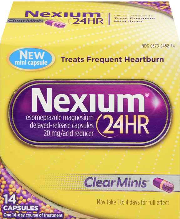 Nexium 24HR 20mg Heartburn Relief Mini Capsules 14ct