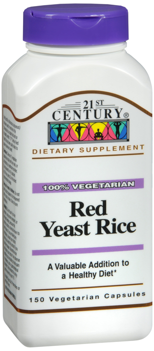 21st Century Red Yeast Rice 1200mg Capsules 150ct