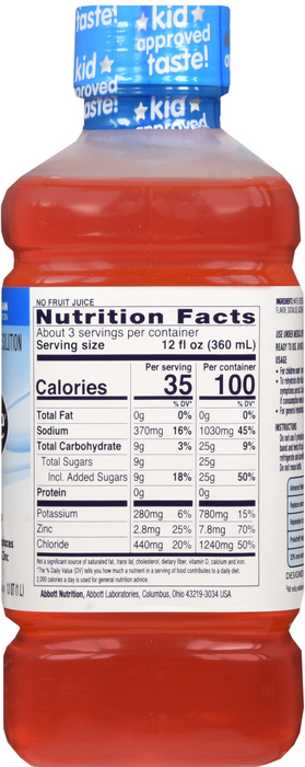 PEDIALYTE STRAWBERRY LIQ 33.8OZ