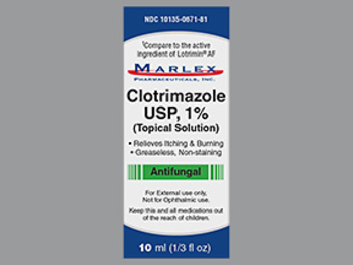 CLOTRIMAZOLE 1% TOPICAL SOL 10 ML