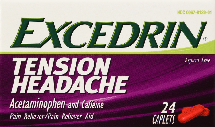 Exedrin Tension Headache Pain Reliever Caplets 24ct