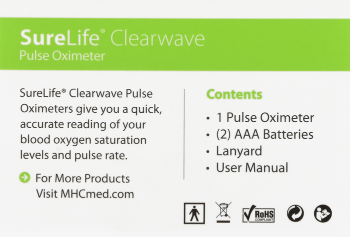 SureLife Clearwave Pulse Oximeter