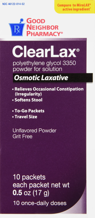 Good Neighbor Pharmacy ClearLax Osmotic Laxative 0.5oz Packets 10ct