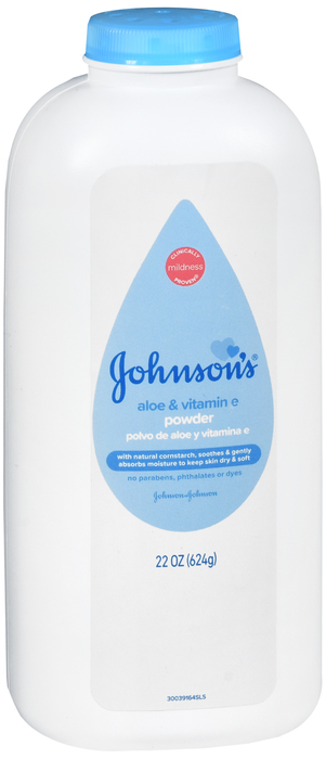 JOHNSONS BABY POWDER SOOTHING ALOE & VITAMIN E 22OZ