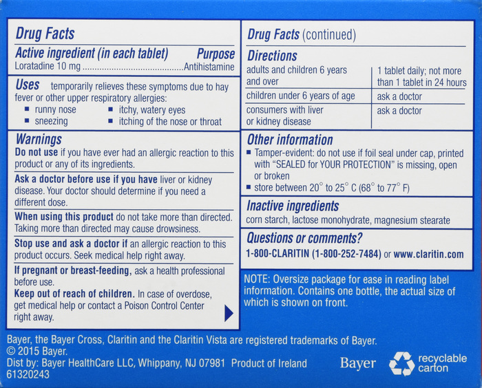 Claritin 24HR 10mg Tablets 30ct