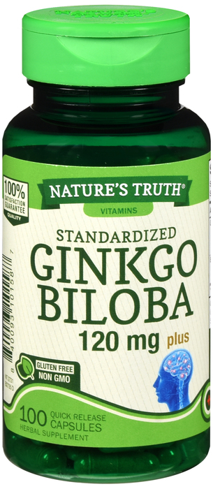 GINKGO BILOBA 120MG CAP 100CT NAT TRUTH