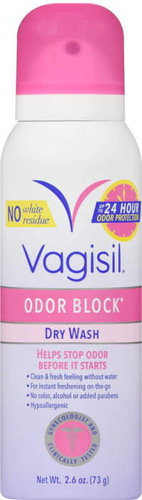 Vagisil Dry Wash Odor Block Spray 2.6oz