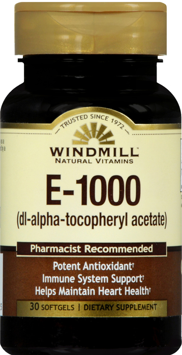 Windmill Vitamin E 450mg Softgels 30ct