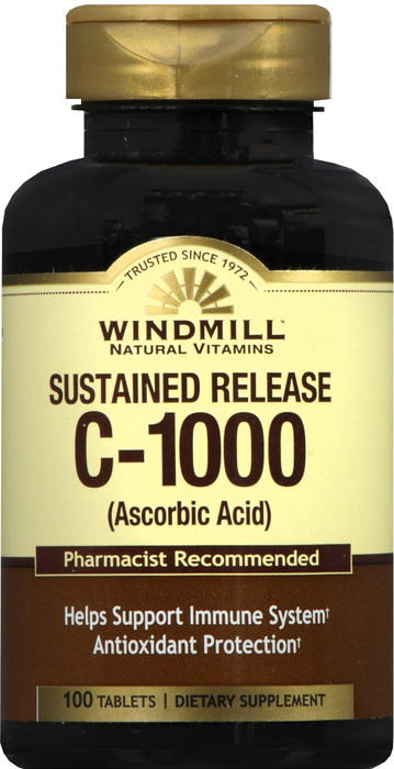 Windmill Vitamin C 1000mg Sustained Release Tablets 100ct