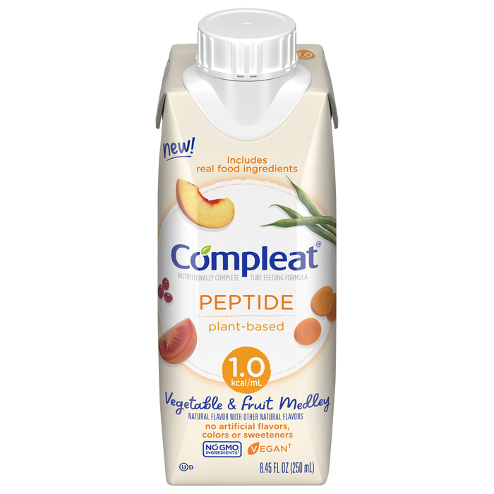 COMPLEAT PEPTIDE 1.0CAL VEG LIQ 24X250ML