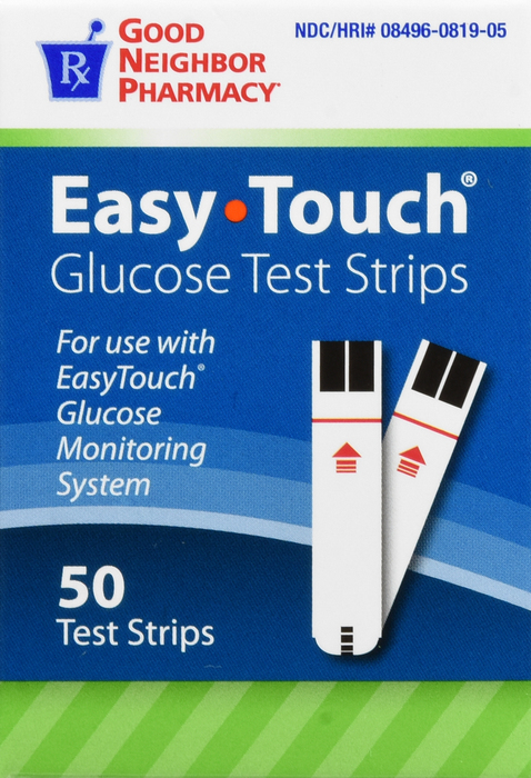 Good Neighbor Pharmacy EasyTouch Glucose Test Strips 50ct