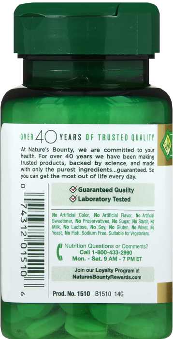 NATURES BOUNTY VITAMIN C 500MG TABLET 100CT