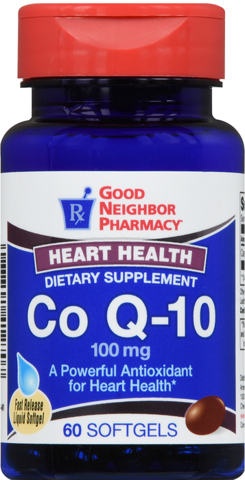 Good Neighbor Pharmacy Co Q-10 100mg Soft Gel Capsules 60ct